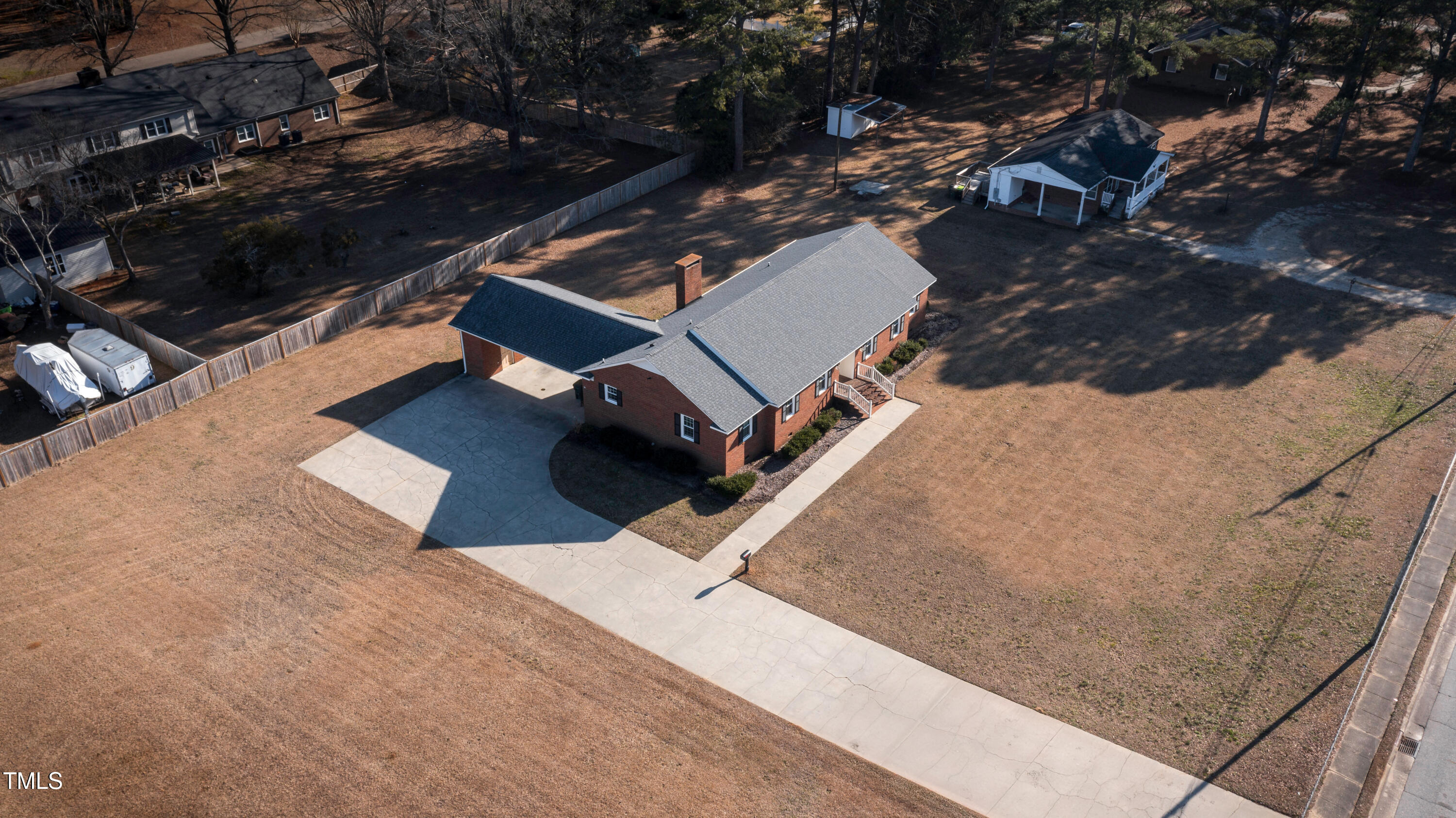 610 Denim Drive Erwin, NC 28339 - Photo 45 of 49 an aerial view of residential houses with outdoor space
