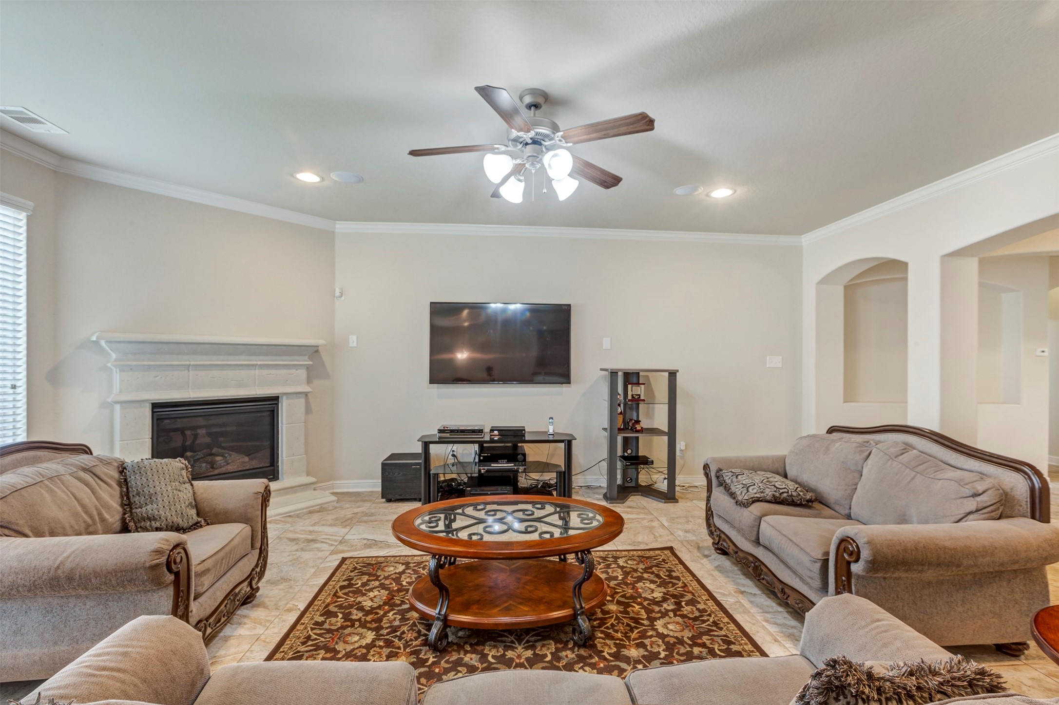 24515 Flora Meadow Drive Spring, TX 77373 - Photo 10 of 34 Living Room off of the Dining Room and Kitchen.
