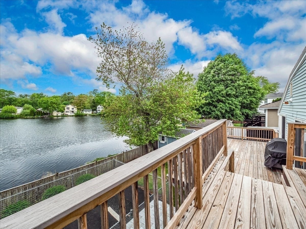 7 Ell Road Holbrook, MA 02343 - Photo 6 of 34 a view of balcony with wooden floor and lake view