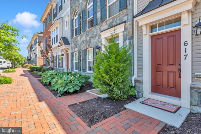 a view of a pathway both side of building