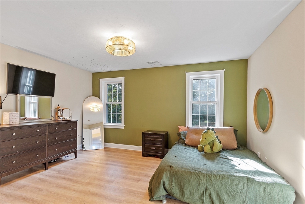 9 Winter Hill Road Lunenburg, MA 01462 - Photo 37 of 42 a bedroom with a bed and a flat tv screen on dresser