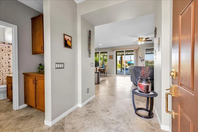 a view of a city with mountains in the background