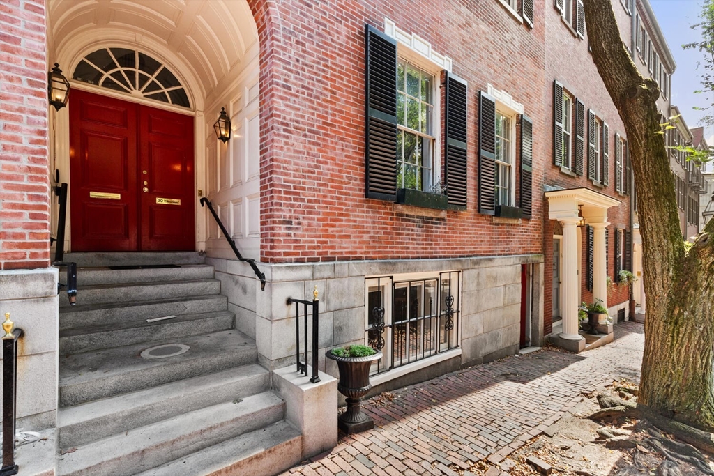 20 Chestnut Street, Unit 1 Boston, MA 02108 - Photo 26 of 26 a view of front door of house with stairs
