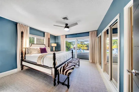 a view of a yard with palm tree