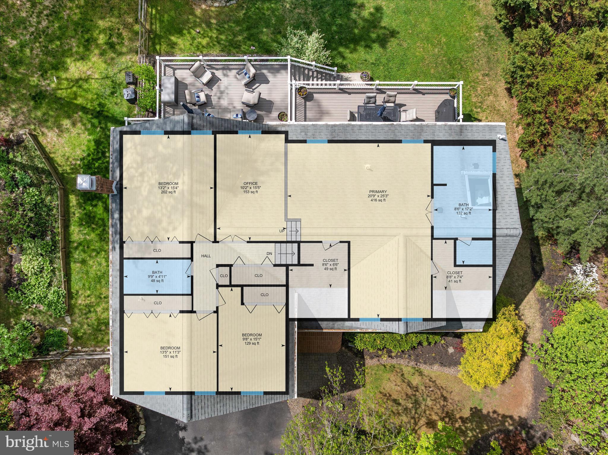 305 Charles Hall Road Millersville, MD 21108 - Photo 69 of 69 Overhead floorplan