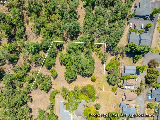 an aerial view of houses and roads