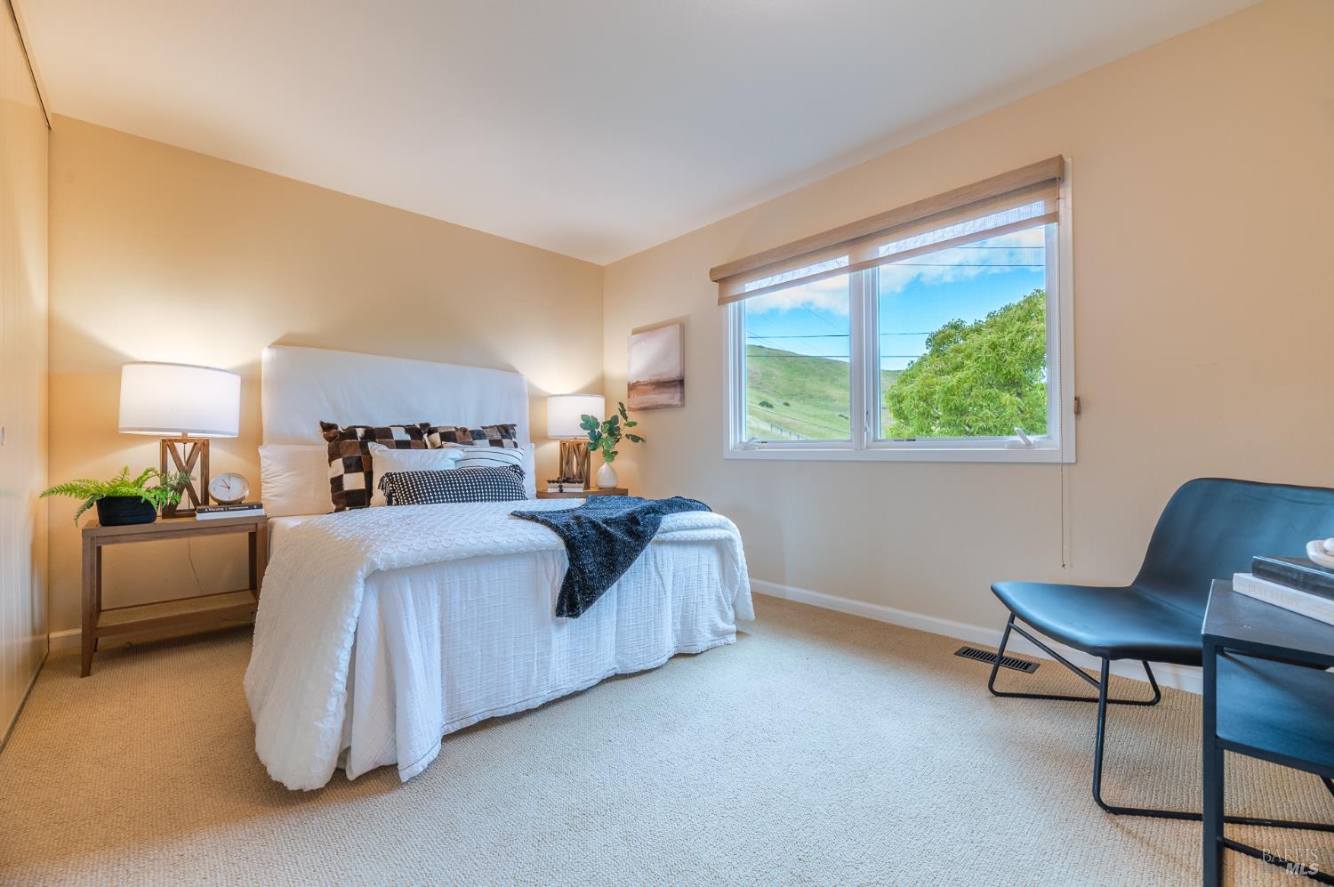 4 Galway Lane San Rafael, CA 94903 - Photo 20 of 45 a bed room with a bed and a chair