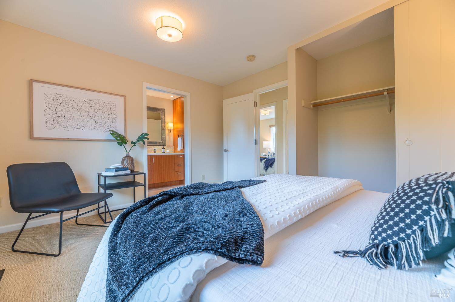 4 Galway Lane San Rafael, CA 94903 - Photo 23 of 45 a bedroom with a bed window and a chair