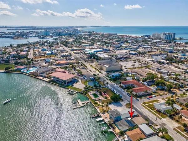 an aerial view of city