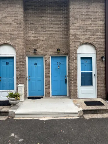 a view of front door of house