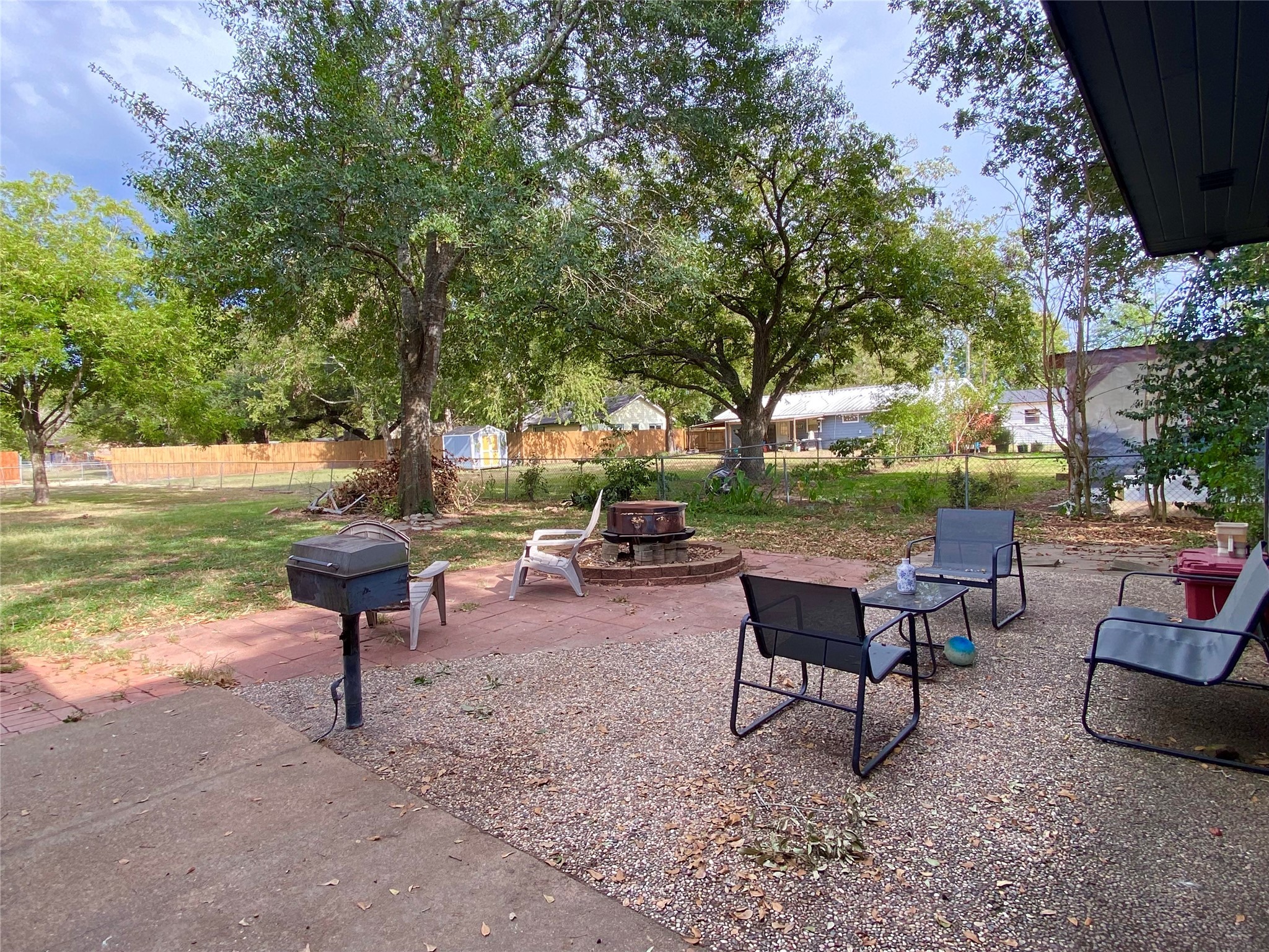 6814 Church Street Wallis, TX 77485 - Photo 23 of 29 a view of a backyard with sitting area