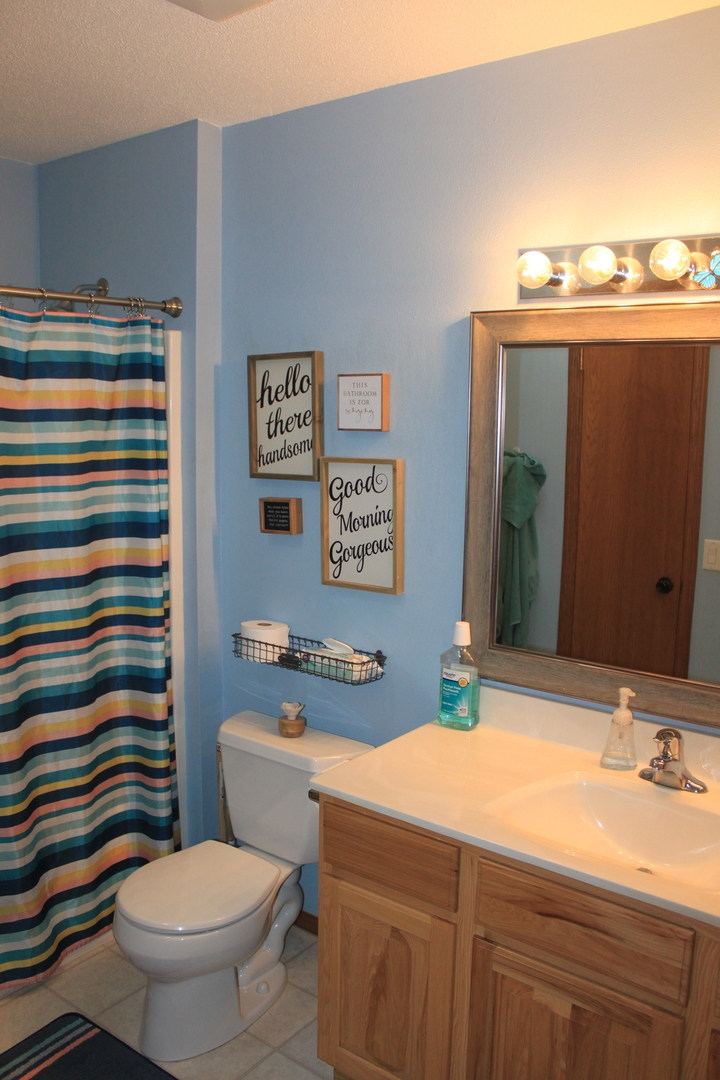 22862 Prophet Road Rock Falls, IL 61071 - Photo 14 of 24 a bathroom with a sink a toilet and mirror