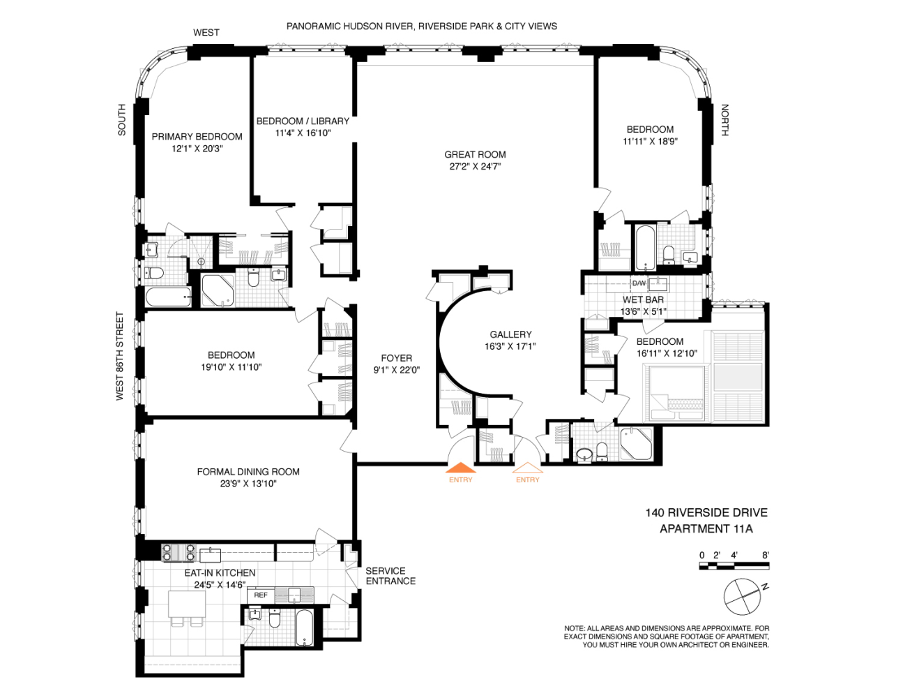 140 Riverside Drive, Unit 11A Manhattan, NY 10024 - Photo 13 of 13