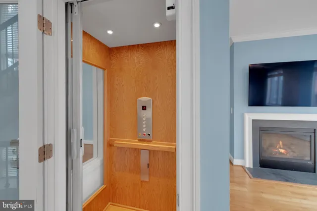 a view of an empty room