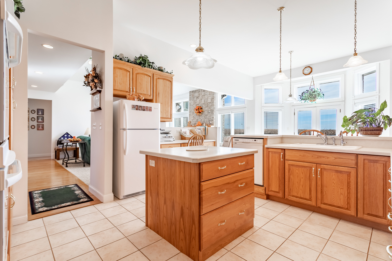 2019 East Kentucky Road Beecher, IL 60401 - Photo 32 of 47 a kitchen with sink and cabinets