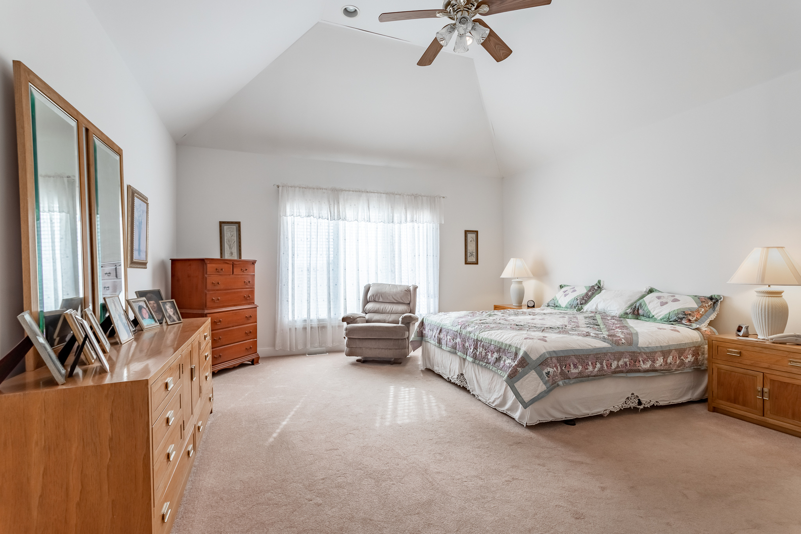 2019 East Kentucky Road Beecher, IL 60401 - Photo 36 of 47 a spacious bedroom with a bed and couch