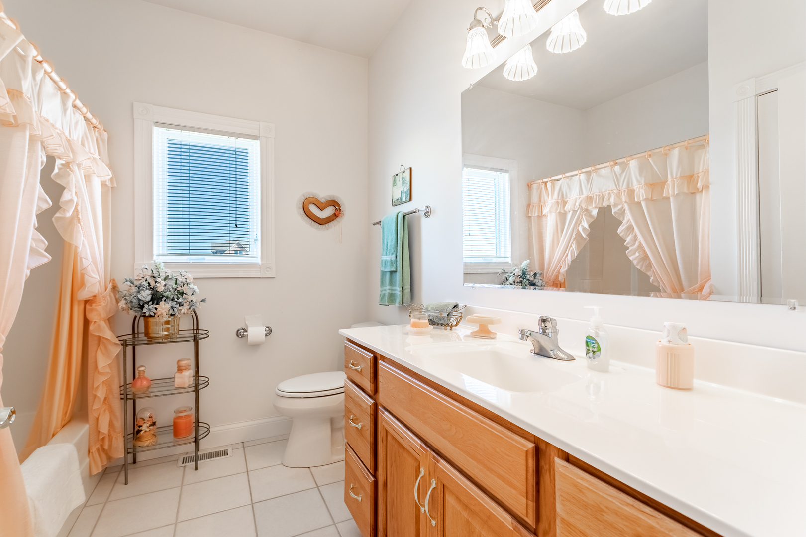 2019 East Kentucky Road Beecher, IL 60401 - Photo 41 of 47 a bathroom with a sink a toilet and mirror