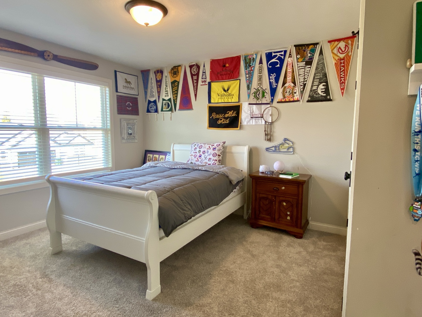718 Cole Lane Mahomet, IL 61853 - Photo 14 of 22 a bedroom with a bed and a window