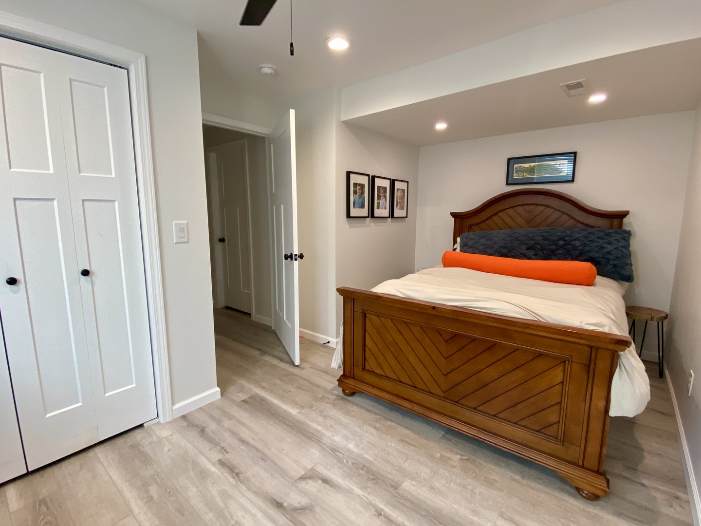 718 Cole Lane Mahomet, IL 61853 - Photo 20 of 22 a bedroom with a bed and a night stand