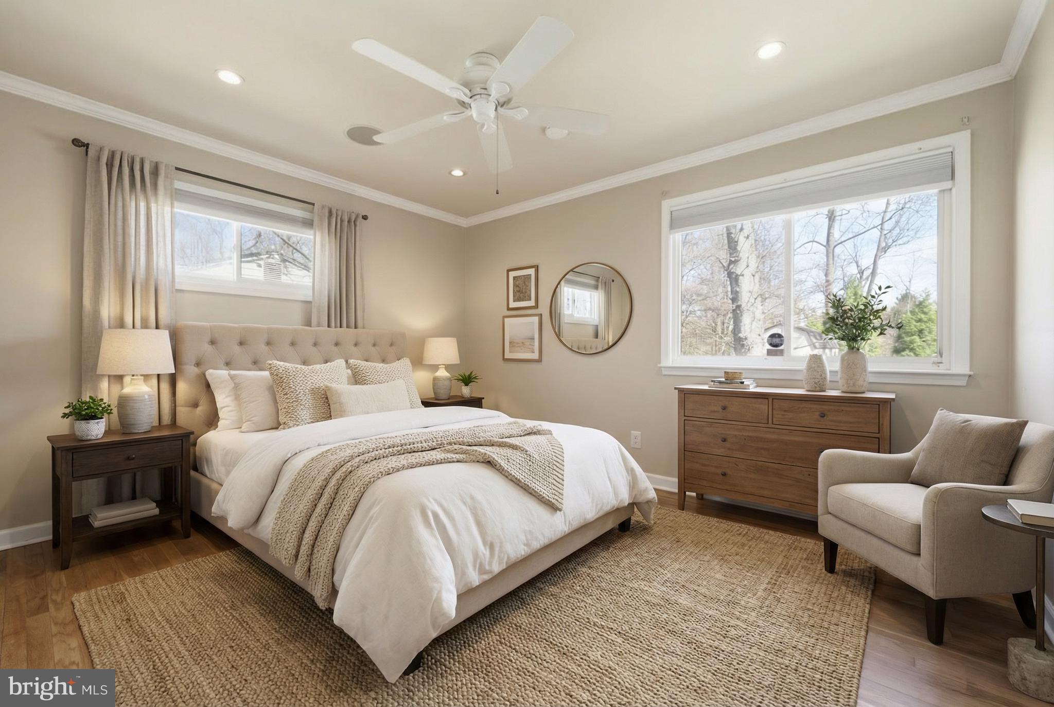 124 Woodland Road Gaithersburg, MD 20877 - Photo 46 of 79 a bedroom with bed and a large window