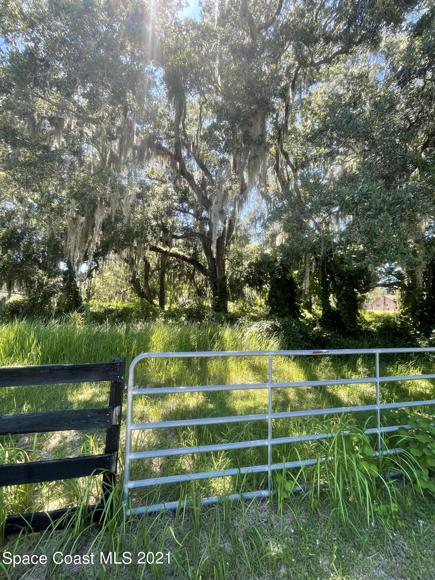 0 Turtle Mound Road Melbourne, FL 32934 - Photo 6 of 9 a view of a wooden fence and trees