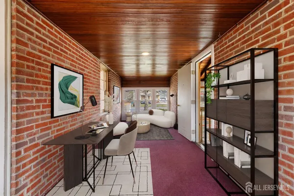 a outdoor space with chairs