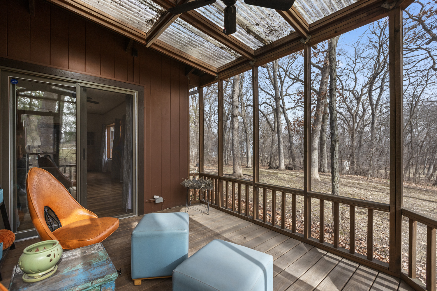 99 Gromer Road Elgin, IL 60120 - Photo 3 of 47 a view of a porch with furniture and wooden floor