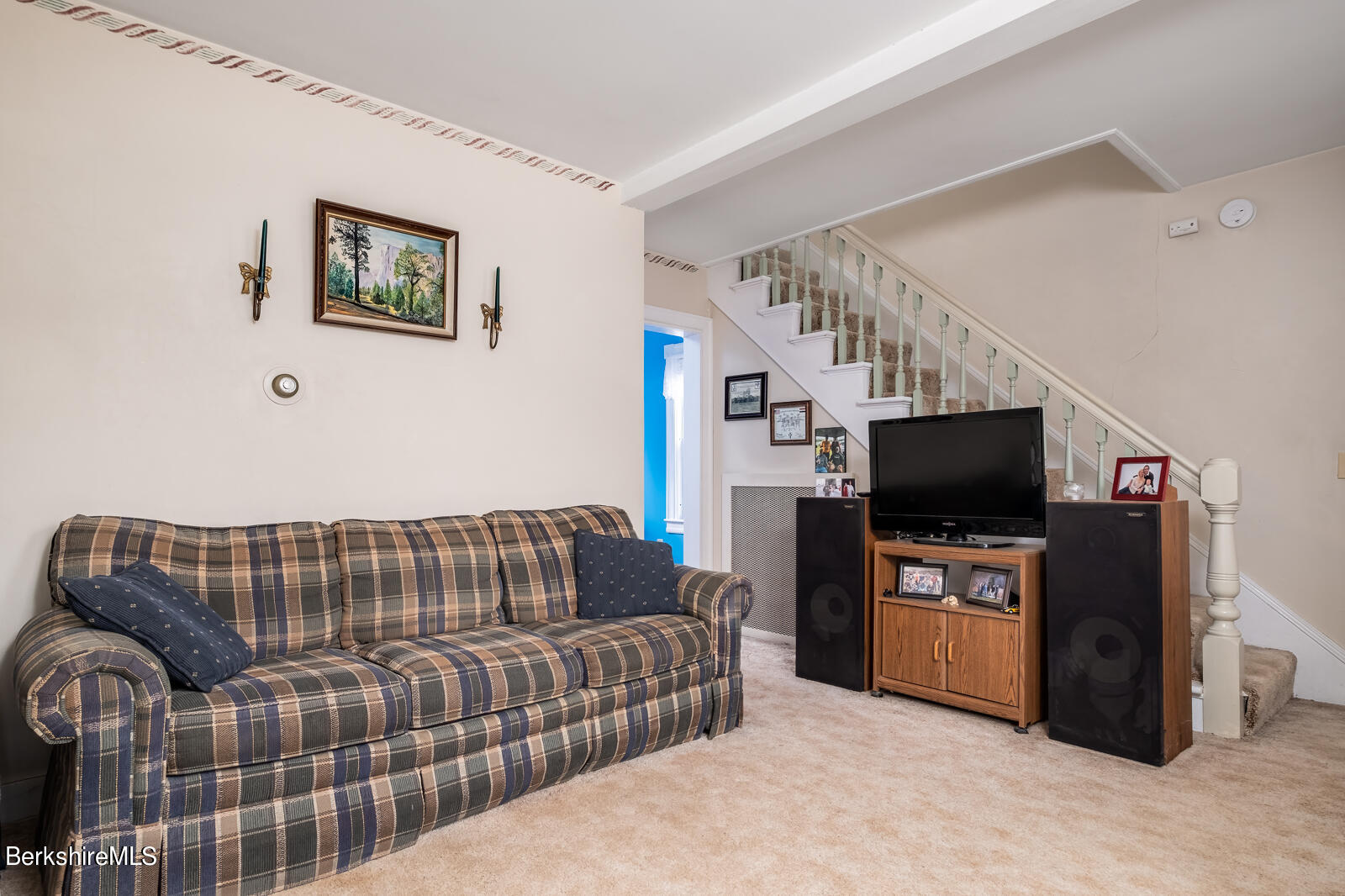 1115 North Hoosac Road Williamstown, MA 01267 - Photo 11 of 16 a living room with furniture and a flat screen tv