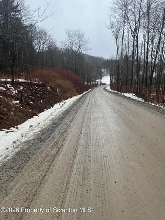 a view of outdoor space with wooden floor