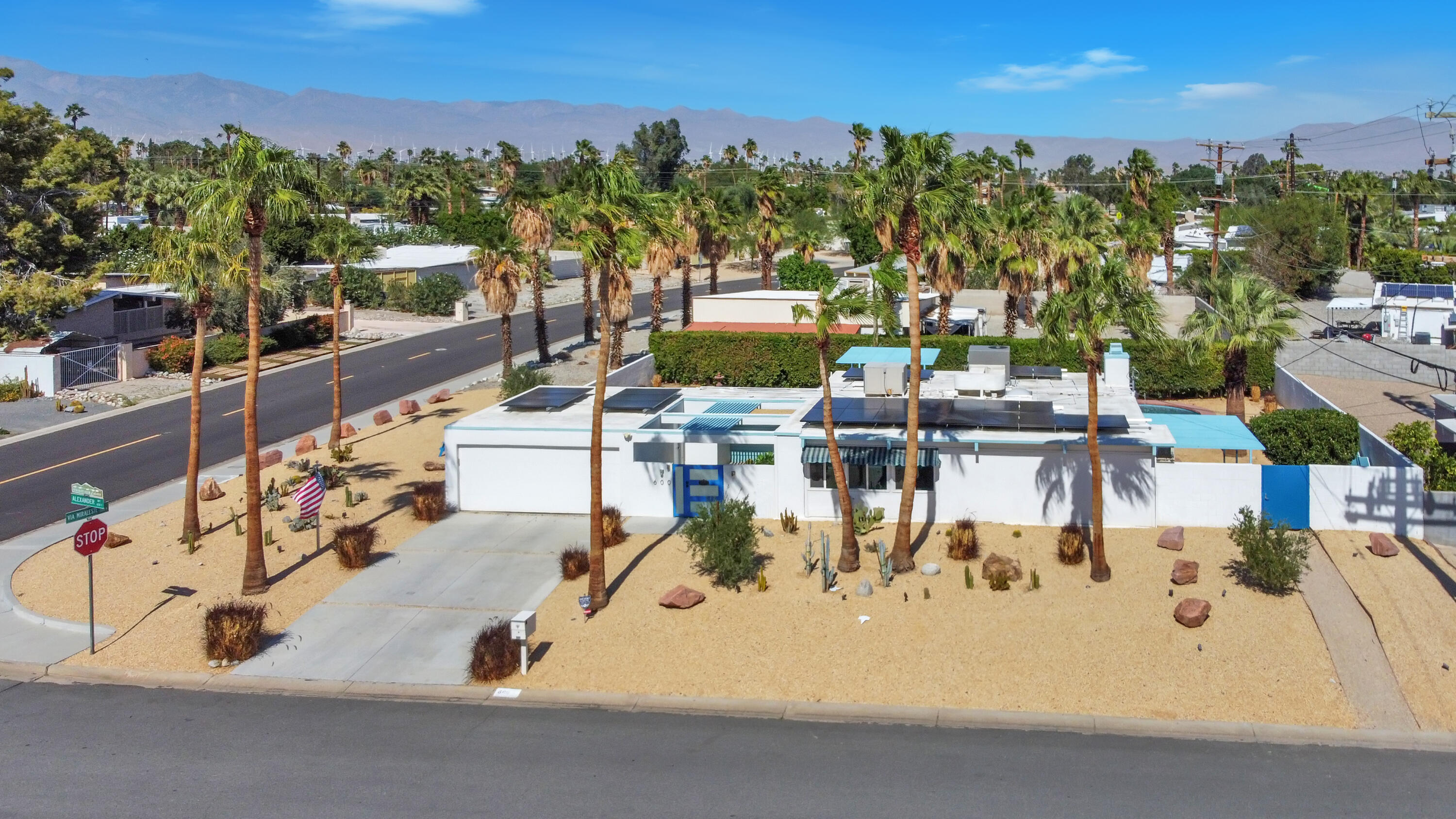 600 East Alexander Way Palm Springs, CA 92262 - Photo 15 of 43 a view of a swimming pool and outdoor seating