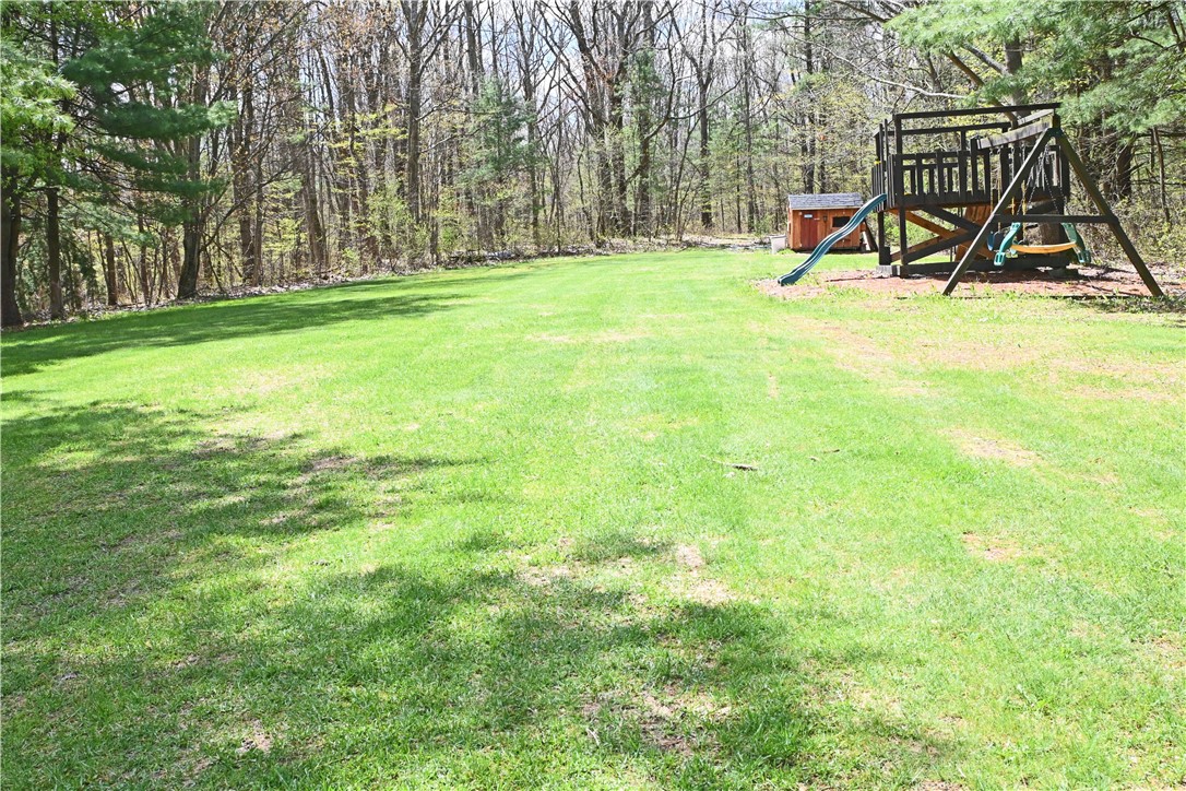 186 Pine Valley Road Catlin, NY 14872 - Photo 11 of 45 Side yard with Play Set and Chicken Coup