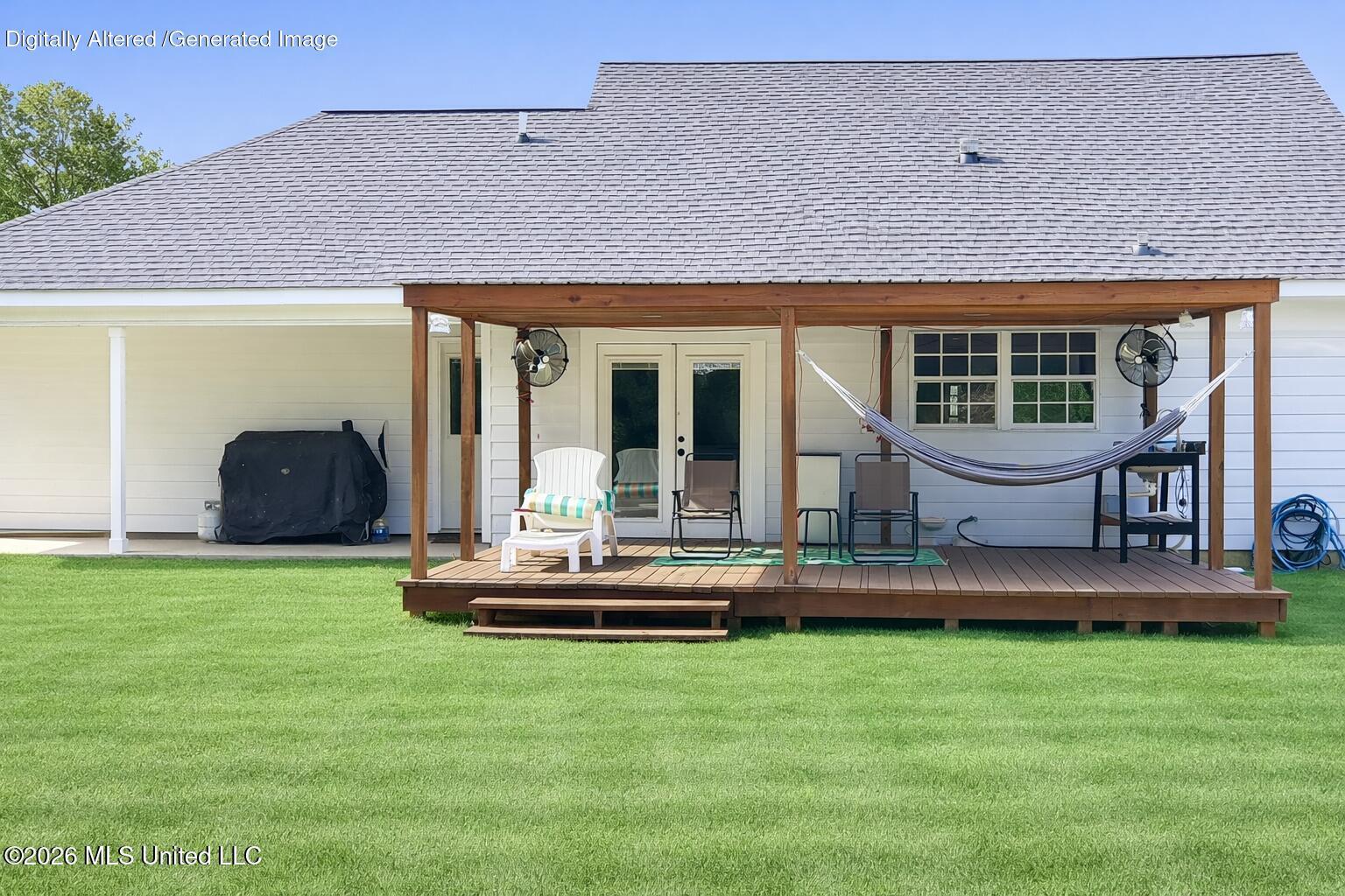 140 Lonnie Street Road Lucedale, MS 39452 - Photo 5 of 21 Backyard with covered deck