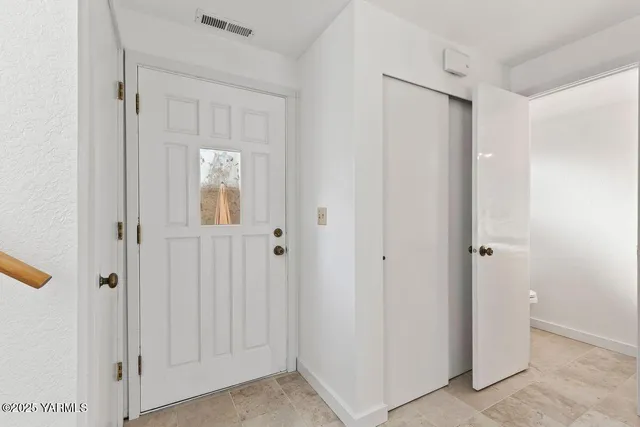a view of a bathroom with a shower