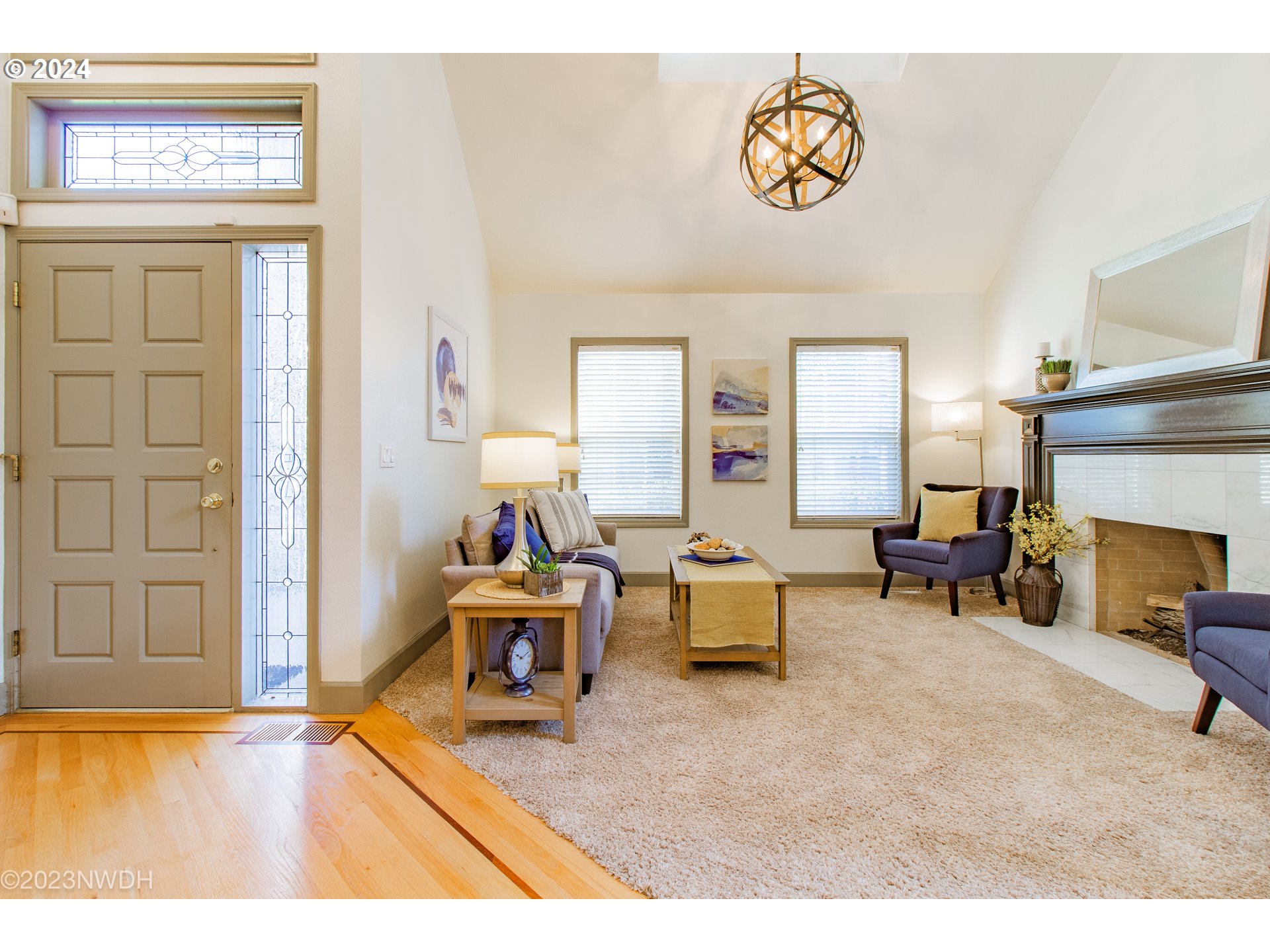 3435 Hampton Way Eugene, OR 97401 - Photo 5 of 46 a living room with furniture and a fireplace
