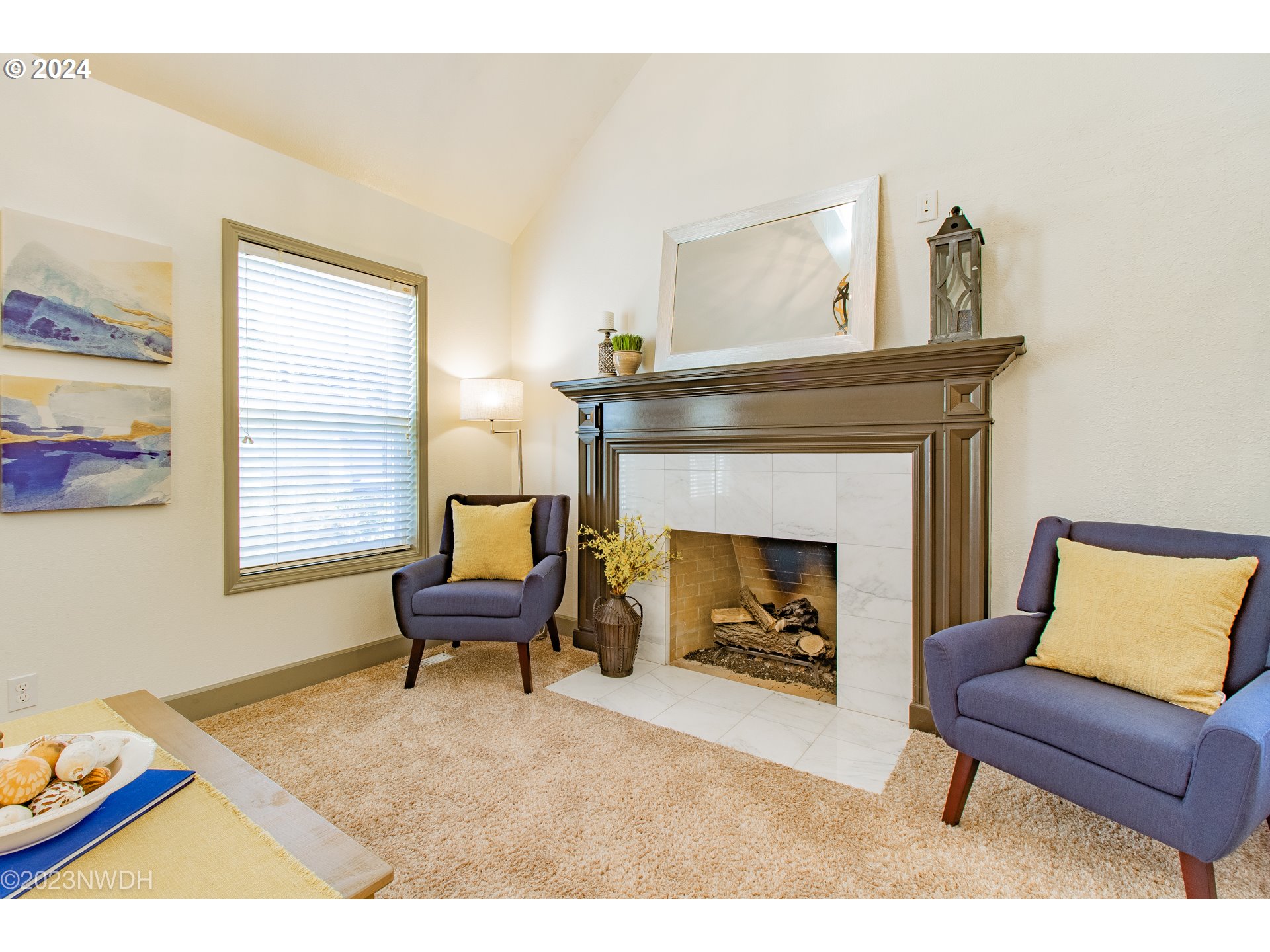 3435 Hampton Way Eugene, OR 97401 - Photo 8 of 46 a living room with furniture and a fireplace