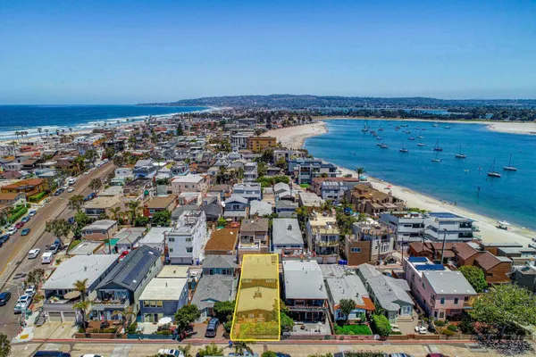 an aerial view of a city