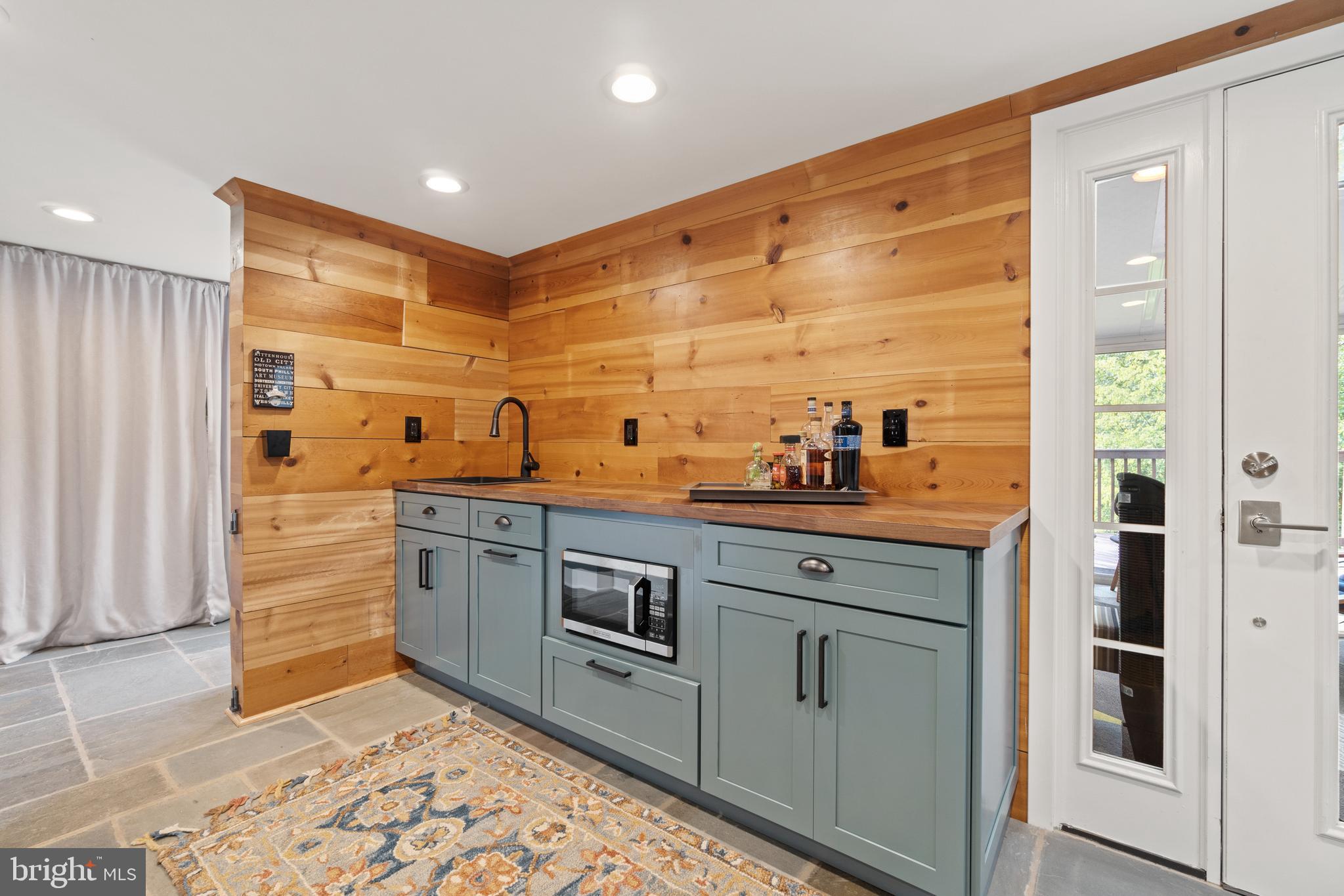 3332 Ellis Court Falls Church, VA 22042 - Photo 19 of 37 Built-in bar; sunroom door to right