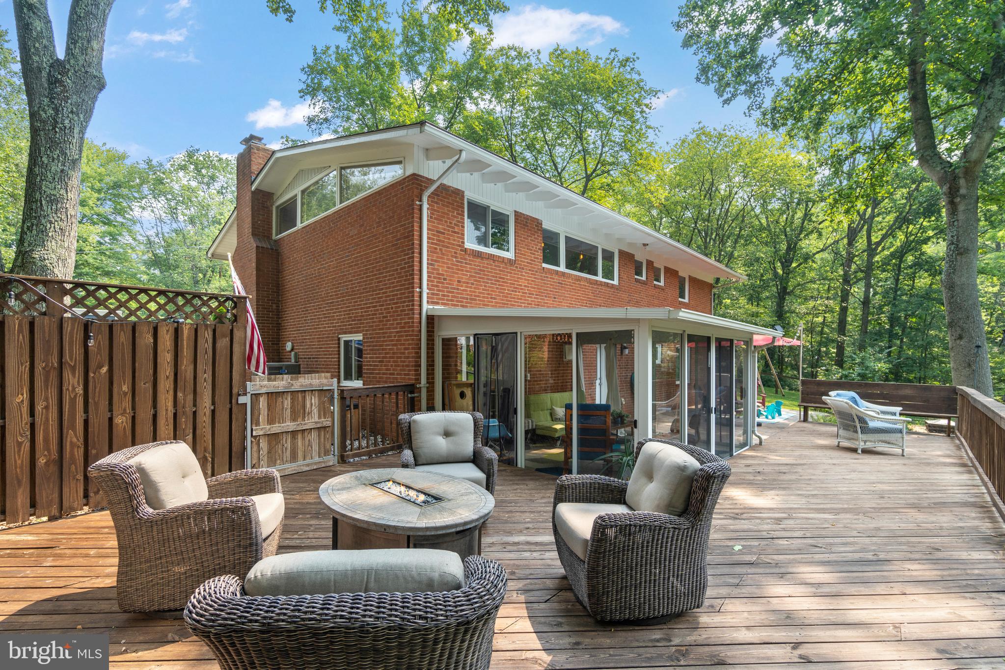 3332 Ellis Court Falls Church, VA 22042 - Photo 31 of 37 Huge deck with multiple entertaining spaces