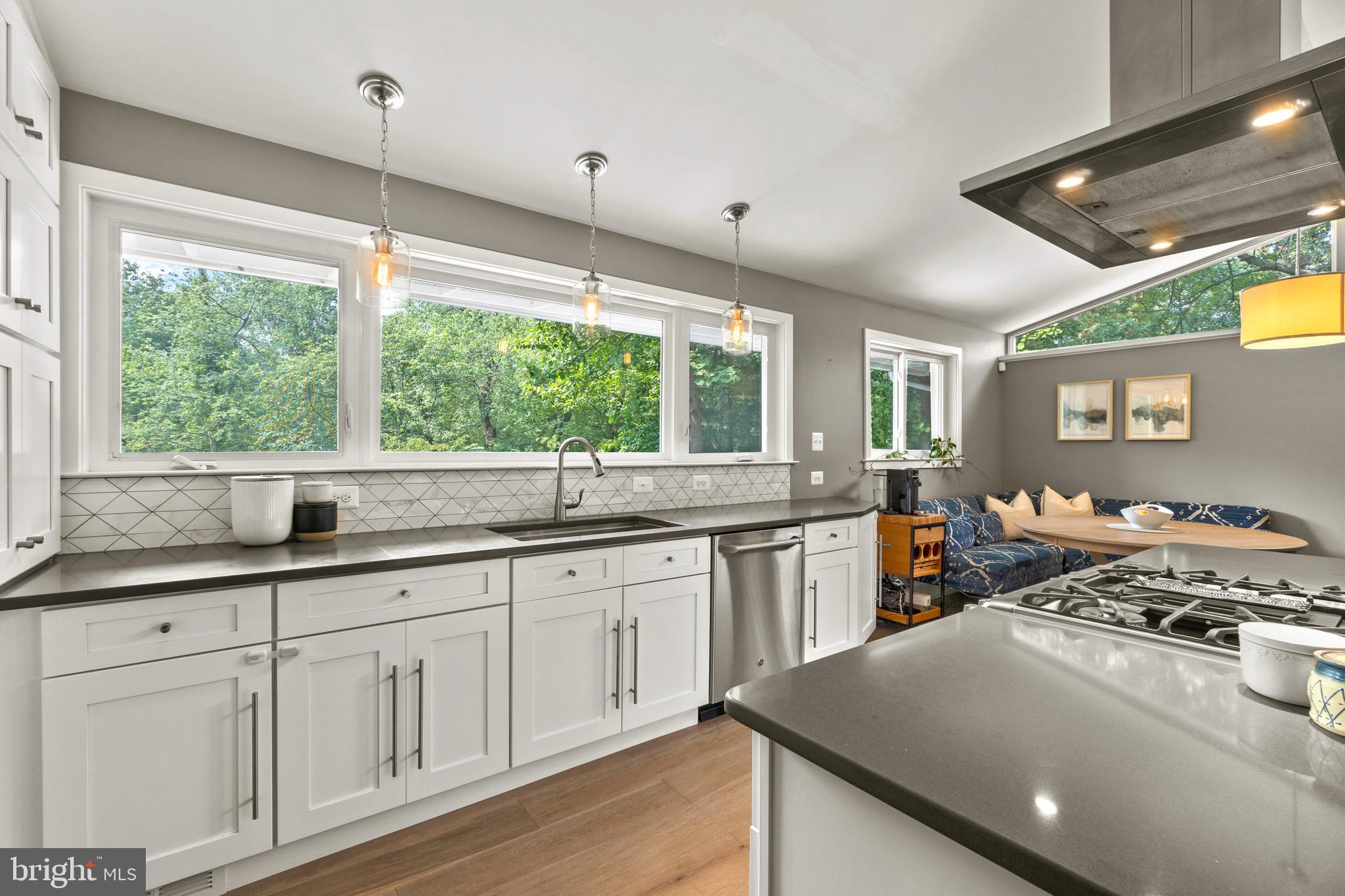 3332 Ellis Court Falls Church, VA 22042 - Photo 7 of 37 Huge picture windows above the sink - gorgeous!