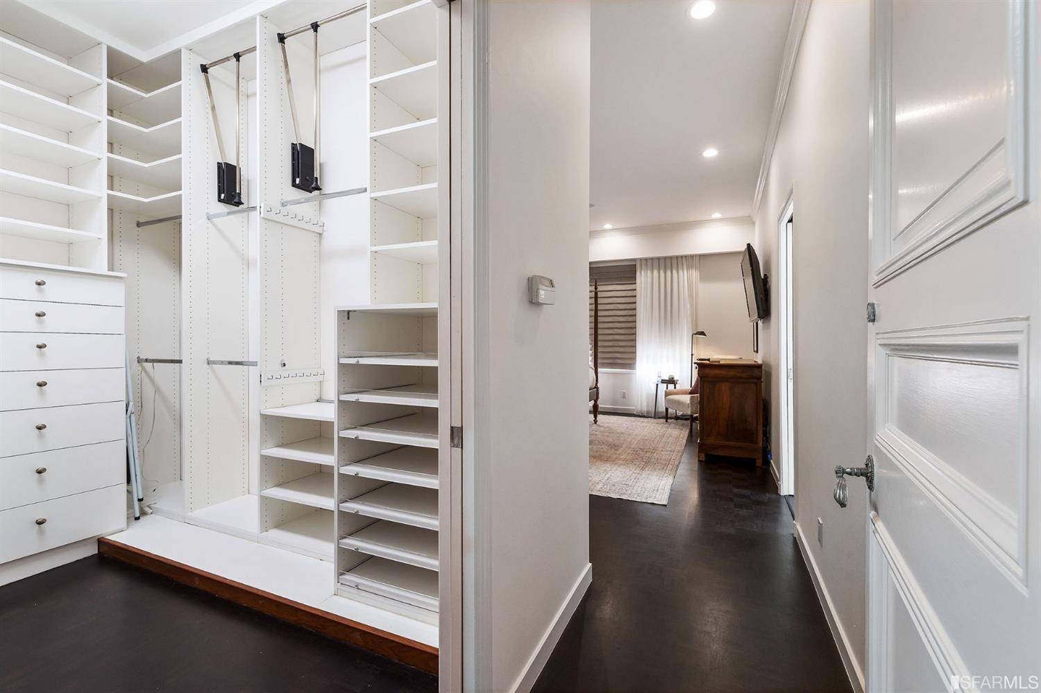 135 Sea Cliff Avenue San Francisco, CA 94121 - Photo 27 of 69 a view of walk in closet with empty racks