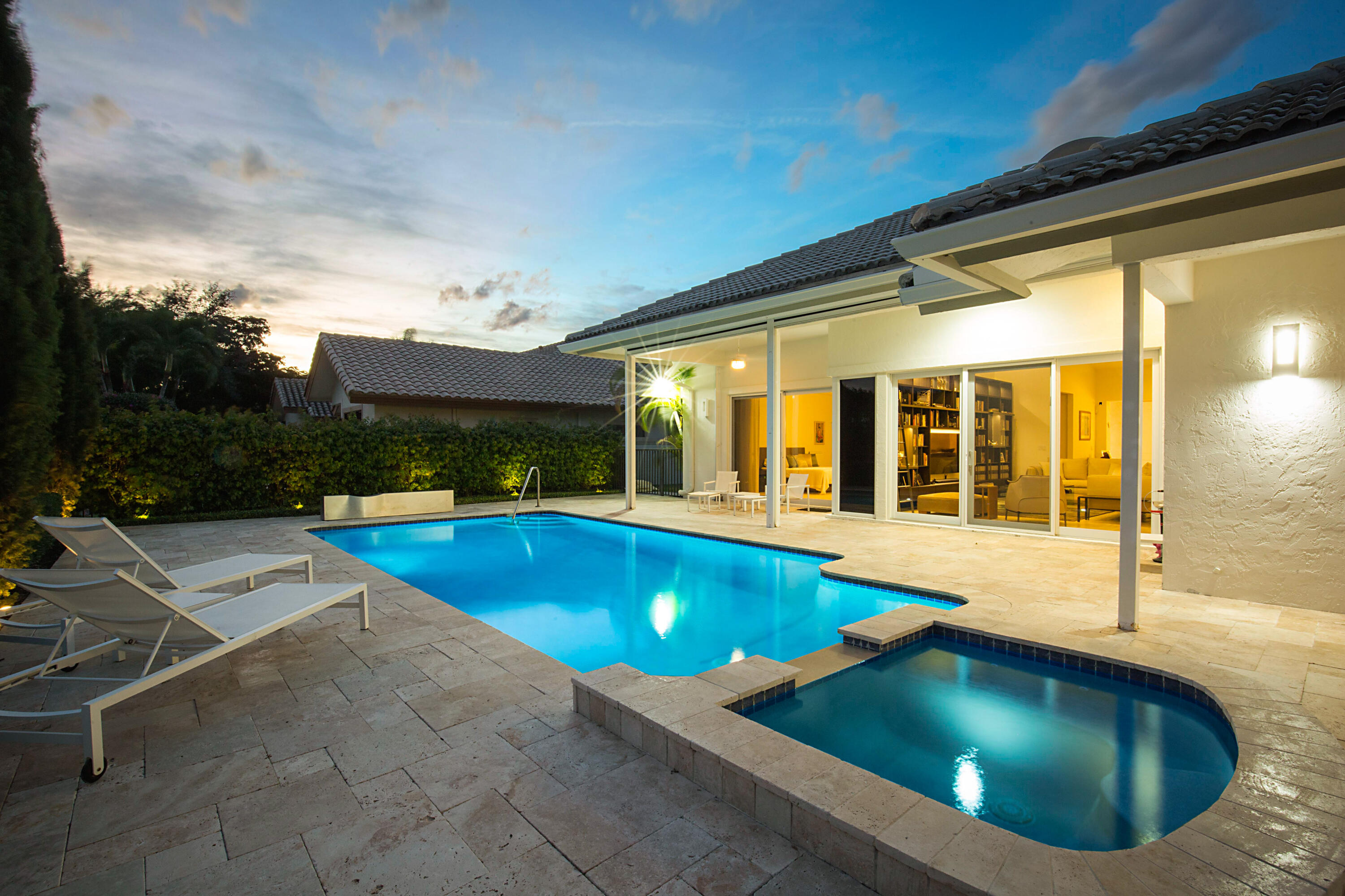 7316 Mandarin Drive Boca Raton, FL 33433 - Photo 35 of 45 a swimming pool with outdoor seating and yard
