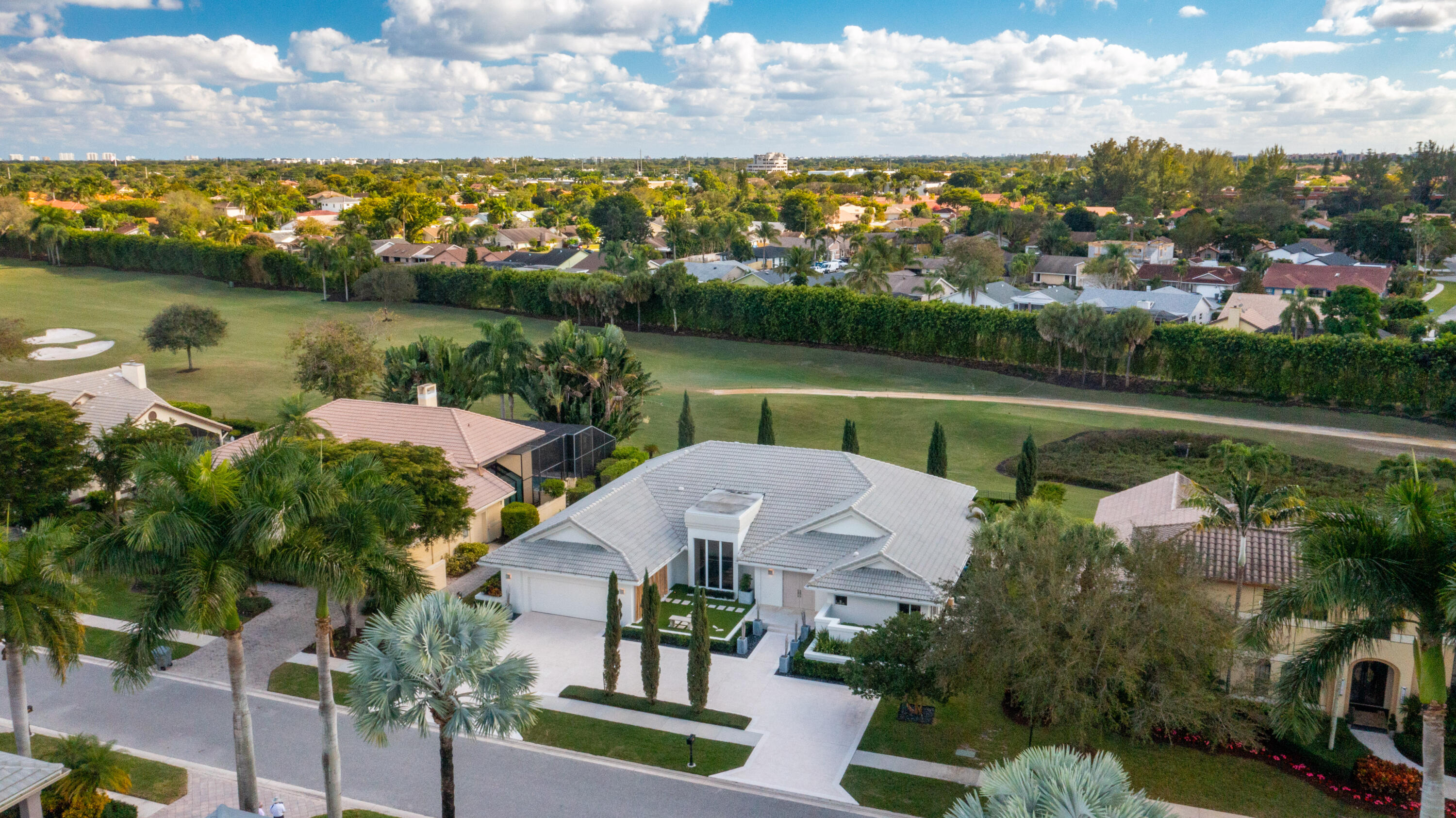 7316 Mandarin Drive Boca Raton, FL 33433 - Photo 45 of 45 an aerial view of a house with a lake view
