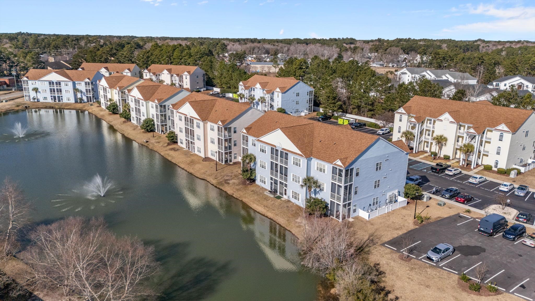 120 Fountain Pointe Lane, Unit 103 Myrtle Beach, SC 29579 - Photo 23 of 26 Drone / aerial view of a large body of water