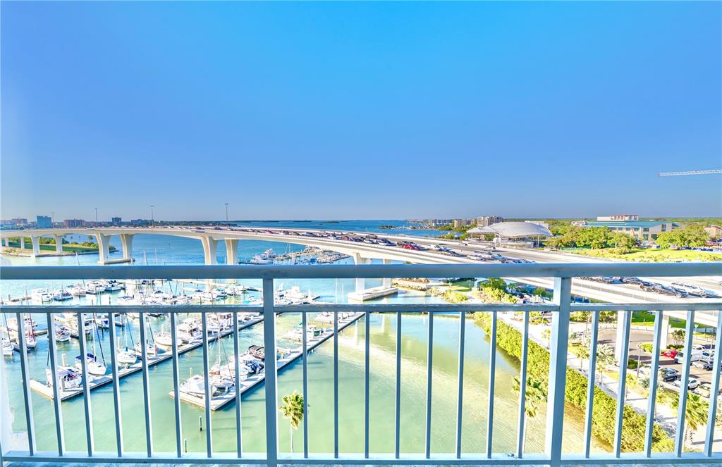 100 Pierce Street, Unit 1102 Clearwater, FL 33756 - Photo 21 of 45 a view of a balcony with an ocean view