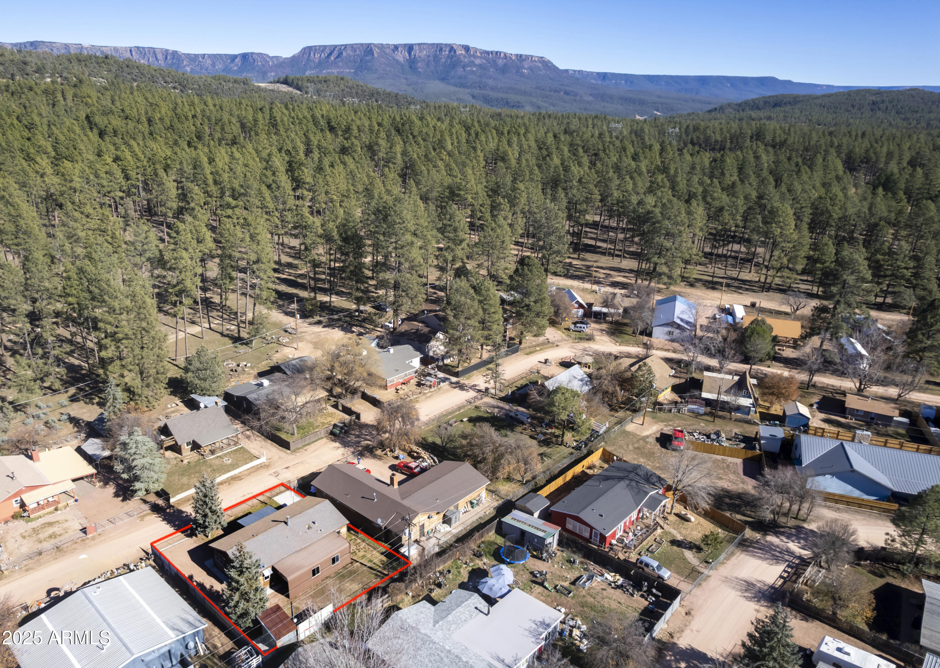 221 Standage Drive Payson, AZ 85541 - Photo 26 of 27 an aerial view of a city with lots of residential buildings