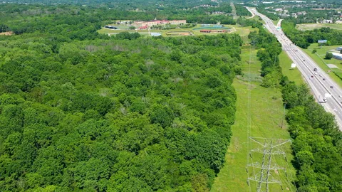 a view of a garden with an outdoor space