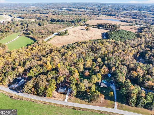 an aerial view of a city with lots of residential buildings