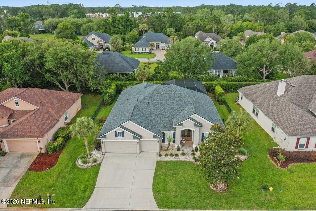 841 Ifield Road St. Augustine, FL 32095 - Photo 51 of 69 an aerial view of a house with garden space and street view