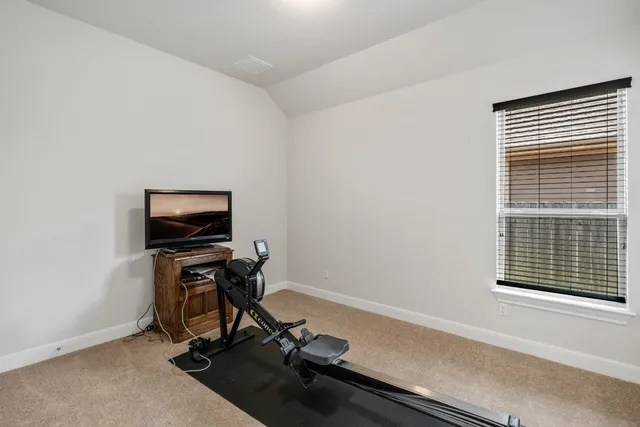 a view of workspace with a window