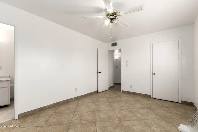 a view of an empty room